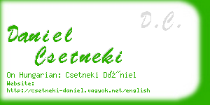 daniel csetneki business card